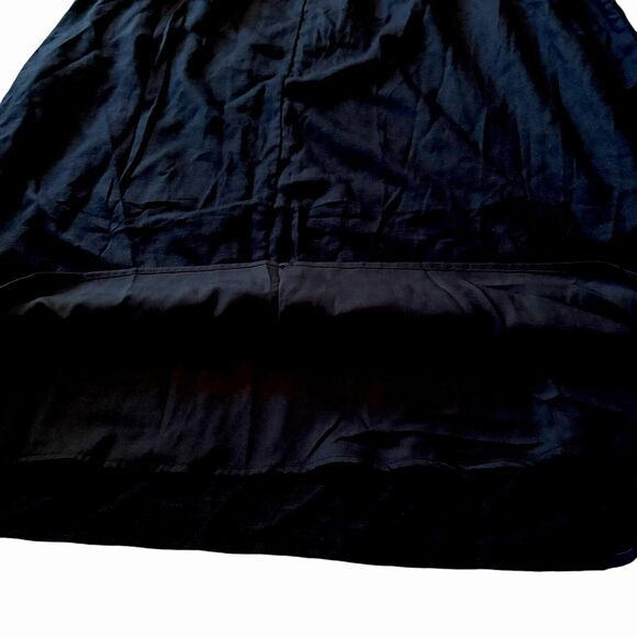 Jason Wu Linen Blend Crochet Knit Detail Maxi Dress Black Womens Medium $425 NEW - Picture 3 of 11